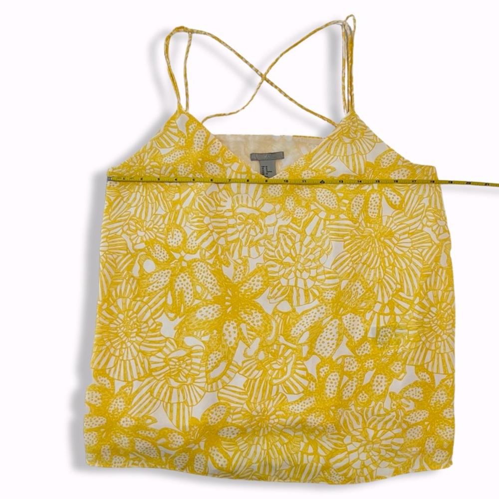 H&M strappy yellow sleeveless blouse Size 10